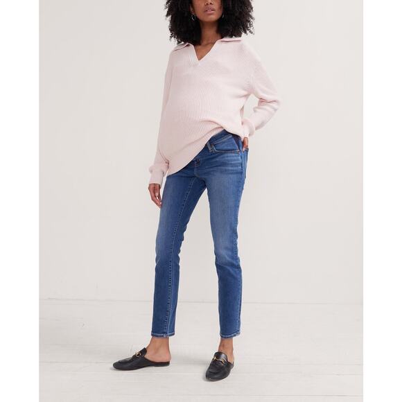 Hatch 'The Slim' Blue Maternity Denim Jean Size 29 - Picture 1 of 5